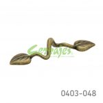 Jaladera Zamak cc 96 mm L=146 mm 3030 Z01 Bronce antiguo Tornillo #8 - 32X1"