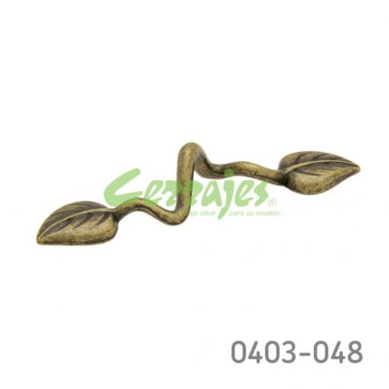 Jaladera Zamak cc 96 mm L=146 mm 3030 Z01 Bronce antiguo Tornillo #8 - 32X1"