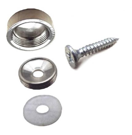 Torn para espejo con cubierta inox d 30 mm alt 7 mm