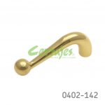 Jaladera Latón cc 64 mm L=78 mm 4128 L15 Latón pulido Tornillo #8 - 32X1"