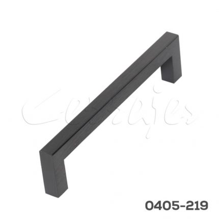 Jaladera Square Aluminio cc 128 mm L=138 mm 4700 Z97 Niquel negro cepillado mate Tornillo M4x25mm
