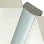 Sistema articulado para puerta de esquina Rincomatic "Rincoplus40" H=897mm Anodizado Gris Plata