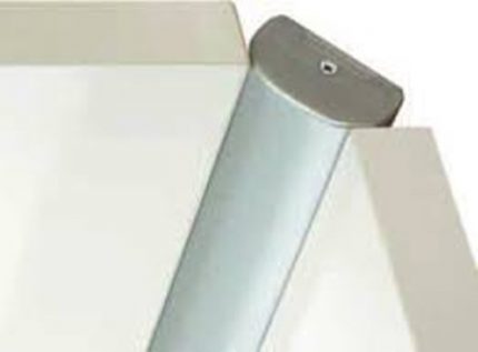 Sistema articulado para puerta de esquina Rincomatic "Rincoplus40" H=897mm Anodizado Gris Plata