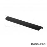 Jaladera Aluminio cc 320 mm L=350 mm 4598 A97 Anodizado cepillado negro mate