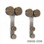 Corredizo colgante inoxidable 304 para puerta de cristal L=3 m doble rodamiento