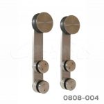 Corredizo colgante inoxidable 304 para puerta de cristal L=3000 mm rodamiento sencillo
