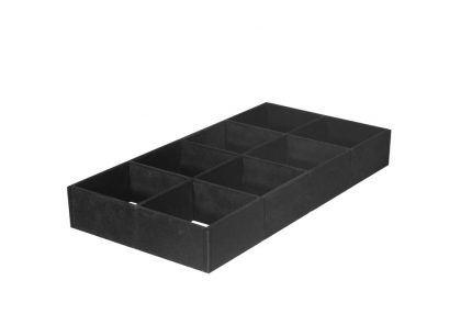 Organizador afelpado para armario 8 espacios 232x464 mm