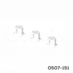 Cámara para entrepaño Italiana Ferramenta "Flipper" Ø=15mm para panel de 18mm blanco 20Kg