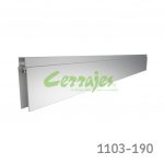 Embellecedor inferior Struttura para 8 mm L=3,60m Al