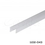 Difusor semi transparente para perfil rectangular led L=3 m