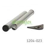 Juego de 4 patas Ø=60mm para mesa Cerrajes H=710mm epóxico color aluminio