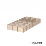 Organizador color lino para armario 12 espacios 232x464 mm