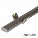 Sistema articulado para esquina Rincomatic "Rincoplus40" H=897mm Anodizado Inox Mate Champagne