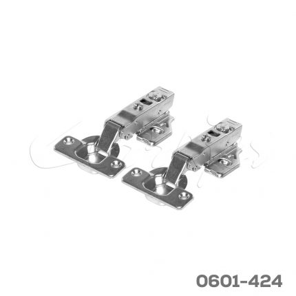 Bisagra Cerrajes "Premium" cierre suave Ø=35mm cuello 00 48x6mm 105° niquelada base clip 3D