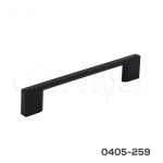 Jaladera Zamak cc 128mm L=155 mm Negro Mate 4736 Z91 M4x25mm