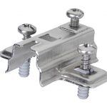 Base para bisagra FGV  "Genios" taquete Ø=5mm niquelada H=4mm