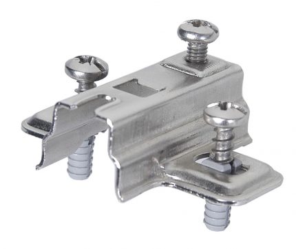 Base para bisagra FGV  "Genios" taquete Ø=5mm niquelada H=4mm