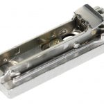 Base para bisagra Salice BAP3R39  16 "Domi" niquelada H=3mm lineal (21+32mm) Zamak, enganche rápido