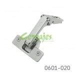 Bisagra para unión de puertas Salice  S200 Ø=35mm 48x6mm 70°Taquete Ø=10mm niquelada autocierre