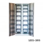 Despensa doble "Roma" alambre grafito H=1920 a 2220mm  W=900mm