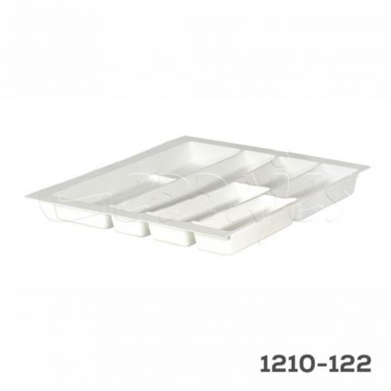 Organizador para cubiertos de cocina Volpato Serie-76 W=600mm Plástico PP Blanco