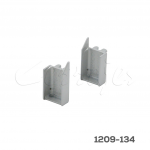 Juego de cubiertas para jaladera interna Rincomatic "Syma32" 18-21mm Aluminio Gris plata mate