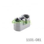 Adaptador estetico metalico para sistema "Lusso" color gris