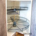 Giratorio para esquina  3/4 "Roma" alambre grafito  W=900mm