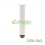 Pata para mueble Cerrajes Ø=35mm H=220mm epóxico Blanco