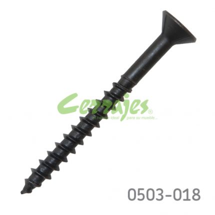 Tornillo cabeza plana "Combi" #14 x2-1/2" (63,5 mm) PH3/SQD3Negro con punta