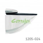 Ménsula para panel/cristal max. 19 mm  Cerrajes "Pelícano" L=74 mm Cromada 18 kg con tornillos