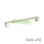 Jaladera Zamak cc 224 mm L=243 mm 4297 Z23 Niquel mate Tornillo M4x25mm