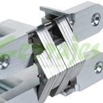 Bisagra para puerta Cerrajes "Oculta" 25x118mm Zamak con Acero inoxidable