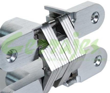 Bisagra para puerta Cerrajes "Oculta" 25x118mm Zamak con Acero inoxidable