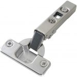Bisagra sobrepuesta FGV  "Click On"cuello 00 110° Taquete Ø=10mm niquelada enganche rápido