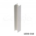 Conector lineal para zoclo aluminio 180° Cerrajes H=100mm Aluminio Anodizado mate