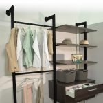 Kit Sistema "Lusso" negro mate altura 2200 mm con 2 opciones 200 y 300 mm