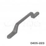 Jaladera Aluminio cc 96 mm L=162 mm 4721 A96 Grafito Tornillo M4x25mm