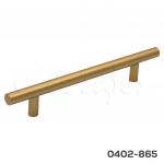 Jaladera barra hueca Acero Inoxidable cc 128 mm L=188 mm 4470 I26 Dorada Tornillo #8 - 32x1"