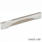 Jaladera Aluminio cc 192 mm L=222 mm 4631 Z22 Cromo con Niquel cepilladoTornillo M4x25mm