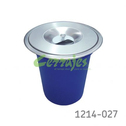 Bote para basura Cerrajes empotrado en cubierta 4L con tapa inoxidable