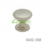 Botón Zamak Ø=24 mm 4004 Z23 Niquel mate Tornillo M4x25mm
