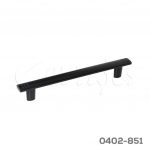 Jaladera Aluminio cc 128 mm L=161 mm 4717 A91 Negro mate Tornillo M4x25mm