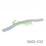 Jaladera Aluminio cc 160 mm L=232 mm 4338 A22 Niquel cepillado Tornillo M4x25mm