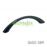 Jaladera Zamak cc 96 mm L=112 mm 4001 Z08 Cromo negro Tornillo M4x25mm