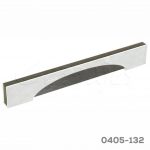 Jaladera Aluminio cc 192 mm L=222 mm 4631 A81 Cromo con negro Tornillo M4x25mm