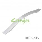 Jaladera Zamak cc 192 mm L=261 mm 4412 Z22 Niquel cepillado Tornillo M4x25mm