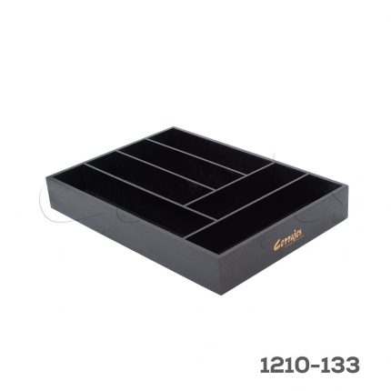 Organizador para cajón cubertero Cerrajes Bambú Negro 300mm x 430mm x 60mm