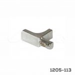 Ménsula para entrepaño de cristal Italiana Ferramenta "K-Line" Ø=5mm Zamak Niquelado