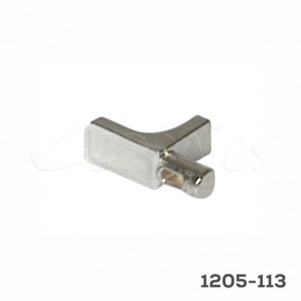 Ménsula para entrepaño de cristal Italiana Ferramenta "K-Line" Ø=5mm Zamak Niquelado